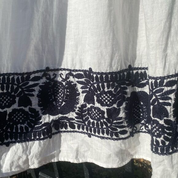 J Crew Embroidered Linen Tunic - Picture 6 of 6